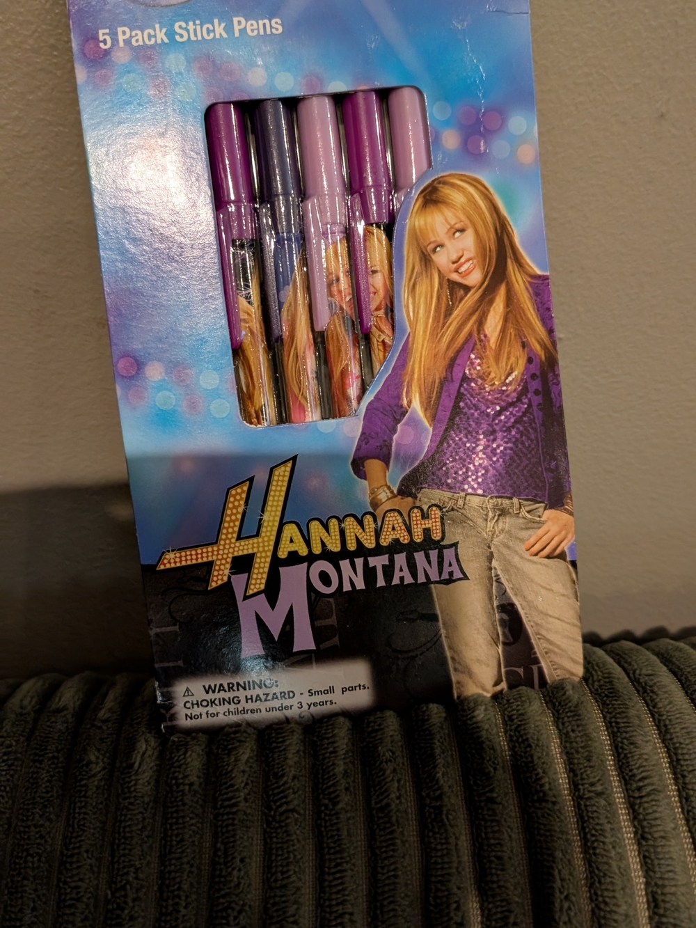 Disney Hannah Montana Office Supplies 5 Pack Stick Pens